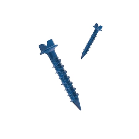 Nuvo Iron 1/4 in Dia., Slotted Hex, 1-1/4 in L, Steel Blue Ruspert Coating 14114-CHH-ASB